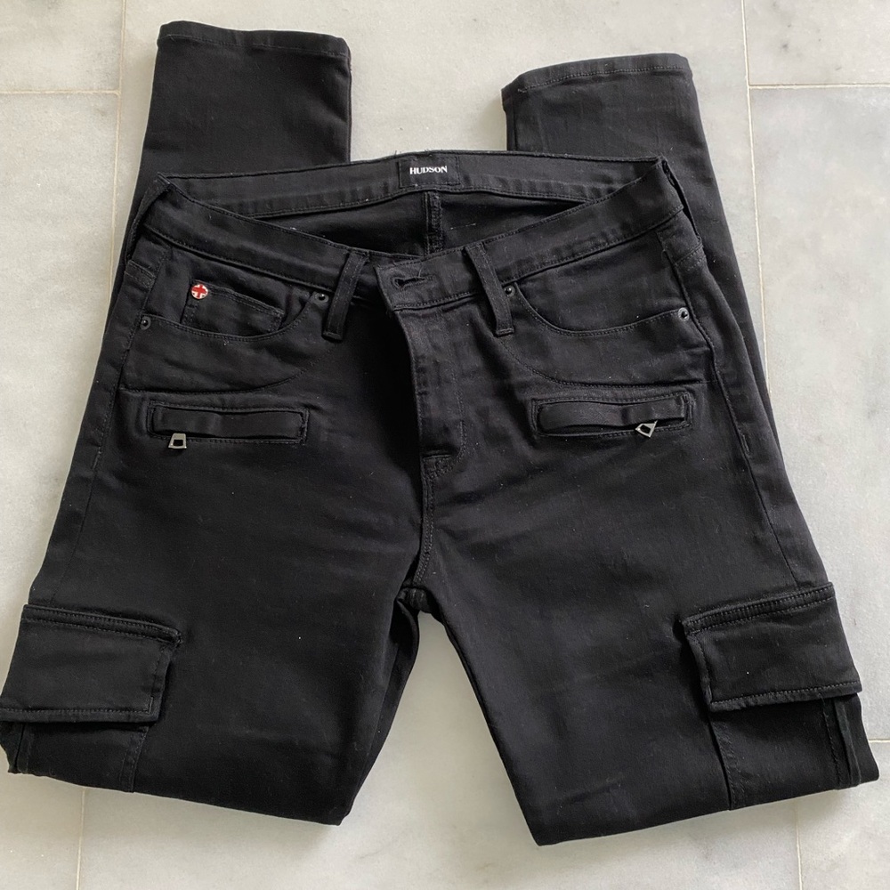 Hudson Colby Ankle Moto Skinny Cargo Sz 28. EUC